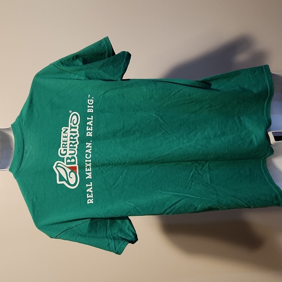 Green Burrito Mexican restaurant Green m tshirt - Picture 2 of 2
